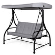 3 Seater Garden Swing Chair with Adjustable Canopy and Cushions