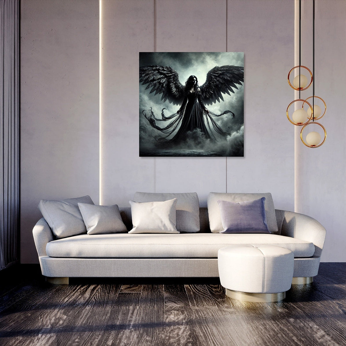 Gothic Angel of Darkness Canvas