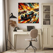 Race of Flames Canvas