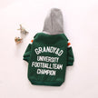 Pullover Letter Hooded Jacket Dog Clothes