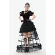 Dark in Love Isolde Velvet & Lace Puff Sleeve Bolero