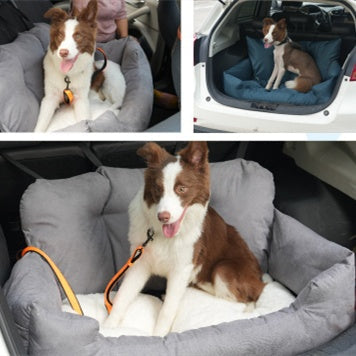 Sofa/Cama para Perros, Transportín Trasero de Coche para Mascotas
