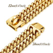 Doppelreihiges goldenes ID-Marken-Hundehalsband aus Metall