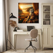 Regal Dawn Cat Majesty Canvas
