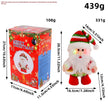 Animierte Musikalische Weihnachtsmann-Weihnachtsdekoration - LED Leuchtende Gehende Figur | Elektrisches Feiertagsornament mit Musik