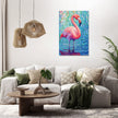 Flamingo Reflection Canvas
