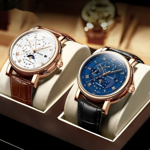 Mechanische Herrenuhr mit dünnem Gehäuse und großem Zifferblatt