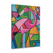 Geometric Flamingo Canvas