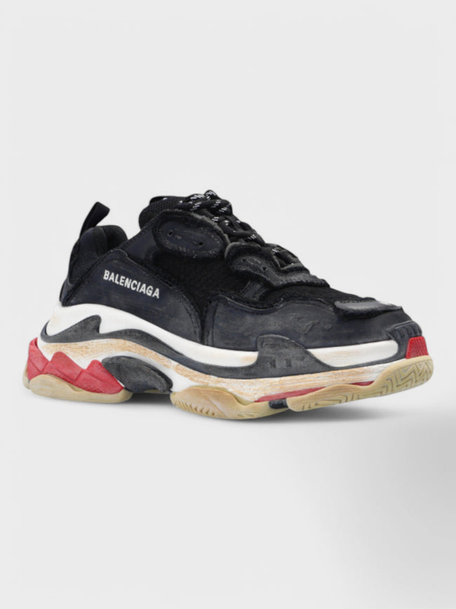 Buty damskie Balenciaga Triple S Sneaker 'DIY - Black Red'