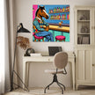 Retro Horse Bar Canvas