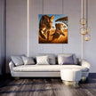 Playful Lions Canvas