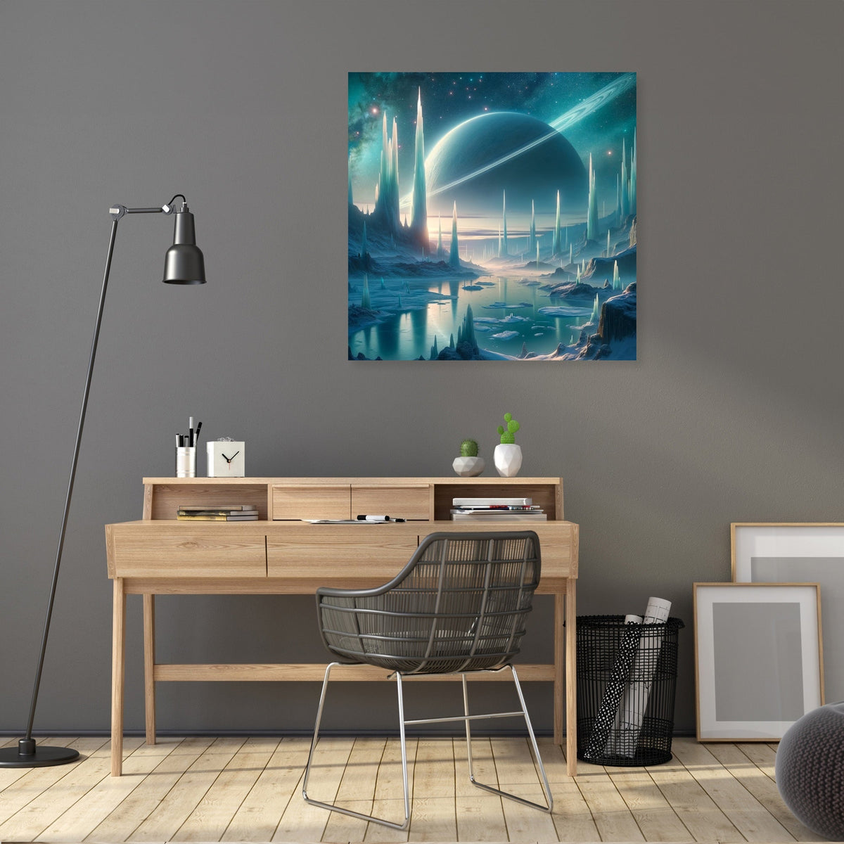 Nebula Ice Spires Canvas
