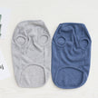 Solid color dog breathable T-shirt vest
