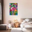 Geometric Flamingo Canvas
