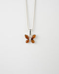 Subtle Butterfly Pendant Necklace