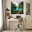 Hidden Paradise Lagoon Canvas