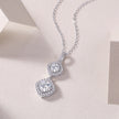 Snow Field Fairyland - A Fashionable And Light Luxury Jewelry Pendant Necklace Set With Top-quality Moissanite, S925 Silver Plated Platinum