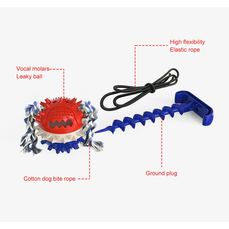 Outdoor Tying Dog Ground Pile Ground Nail Traction Rope