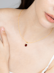 Komplettes Set – Granatschmuckset in 18k Gold Vermeil