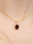 Mini Set 1 - Garnet Jewellery Set in 18k Gold Vermeil