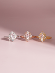 Pinker Morganit-Halo-Ring in 18k Rosé-Vermeil
