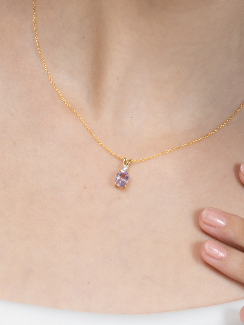 Essential Amethyst Schmuckset in 18k Gold Vermeil