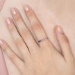 Ombré-Ring aus rosa Turmalinen in Sterlingsilber