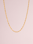 Gedrehte Kette aus 18 Karat Gold Vermeil