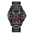 Reloj de cuarzo multifunción luminoso e impermeable tridimensional hueco