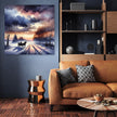 Melancholic Dawn Sleigh Ride Canvas