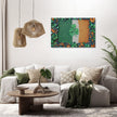 Shamrock Flag Pointillist Canvas