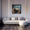 Santa's Reflective Christmas Eve Canvas