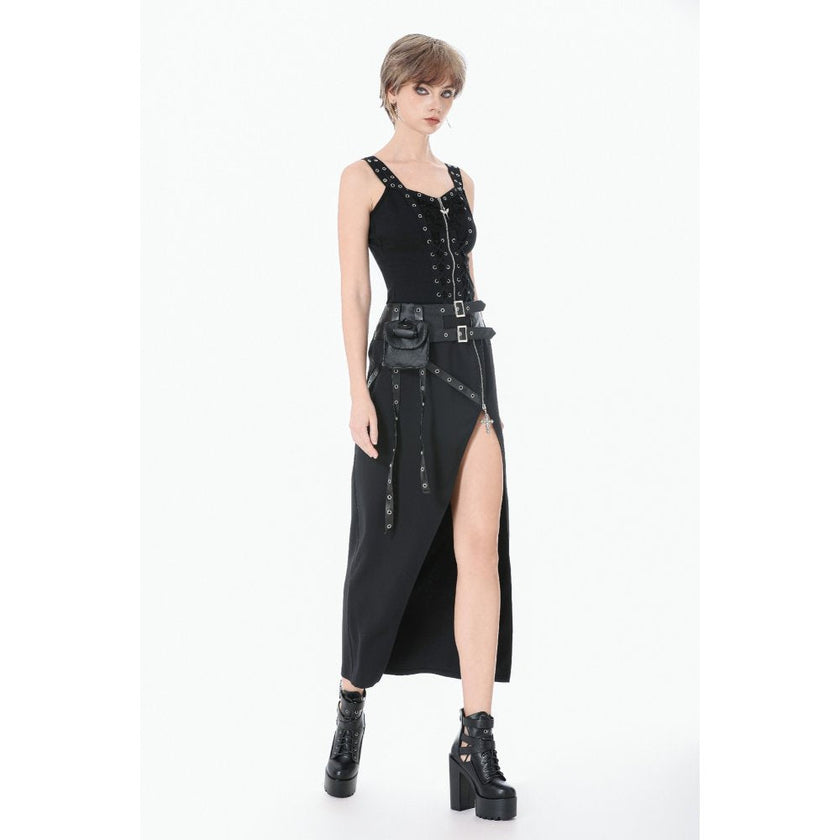 Dark in Love Punk Lace-Up Corset Style Top