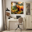 Victorian Highland Cow Majesty Canvas