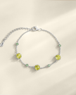 Schmuckset aus Smaragd & Peridot in Sterlingsilber