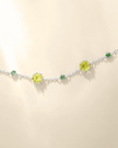 Schmuckset aus Smaragd & Peridot in Sterlingsilber