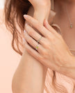 Peridot Five Stone Ring in Sterling Silver