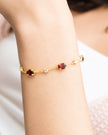 Komplettes Set – Granatschmuckset in 18k Gold Vermeil