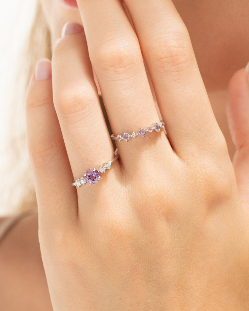 Geschenkset mit Alltags-Schmuck aus Lavendel-Amethyst in Sterlingsilber