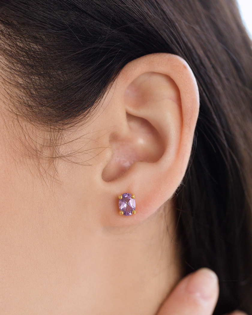 Essential Amethyst Schmuckset in 18k Gold Vermeil