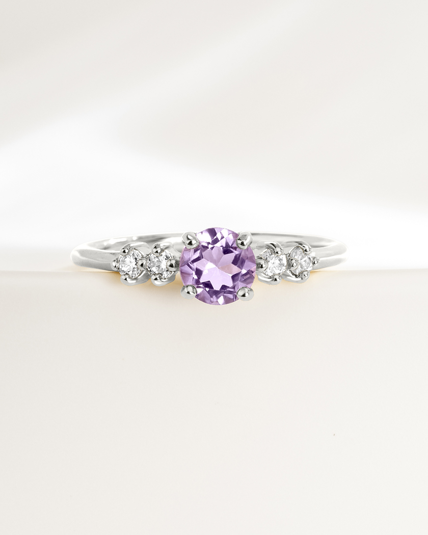 Geschenkset mit Alltags-Schmuck aus Lavendel-Amethyst in Sterlingsilber