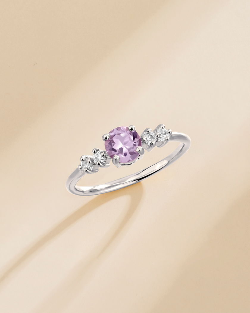 Geschenkset mit Alltags-Schmuck aus Lavendel-Amethyst in Sterlingsilber