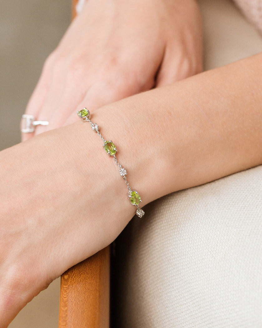 Mini Set 2 - Peridot Jewellery Set in Sterling Silver
