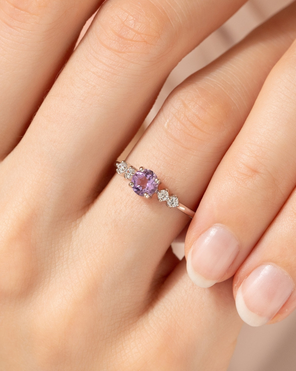 Geschenkset mit Alltags-Schmuck aus Lavendel-Amethyst in Sterlingsilber