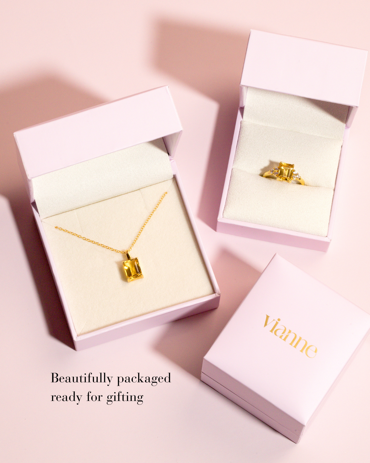 Mini Set 2 - Peridot Sieradenset in 18k Goud Vermeil