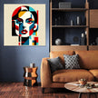 Geometric Lady Canvas