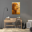 Contemplative Lion Canvas