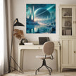 Nebula Ice Spires Canvas
