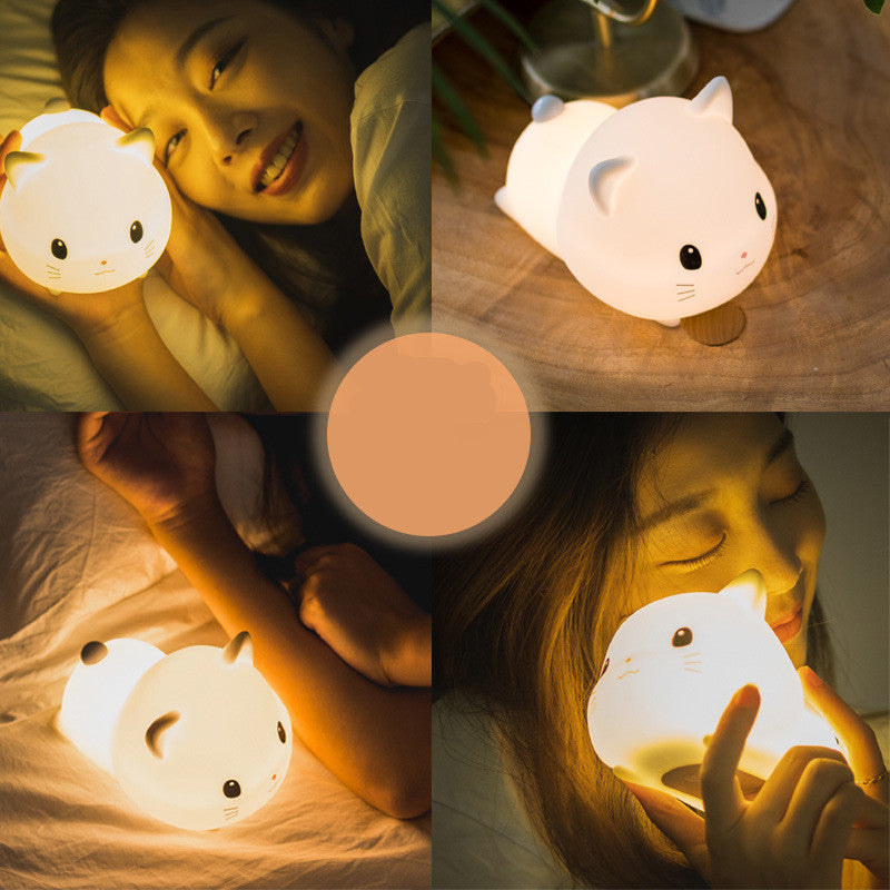 Cat silicone night light