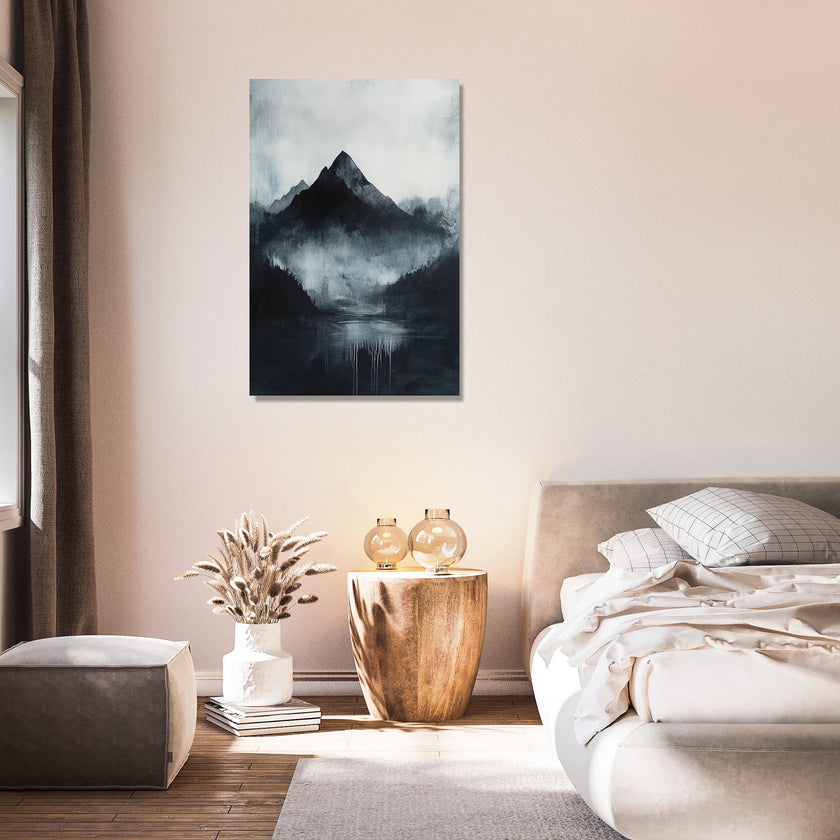 Black Mountain Silhouette Canvas
